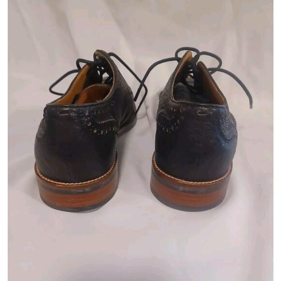 Cole Haan Grained Black Leather Wingtip Oxfords | Size 8.5 - Picture 8 of 11